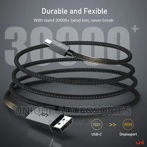 Uni Display Port (DP) Cable- 3 Meter