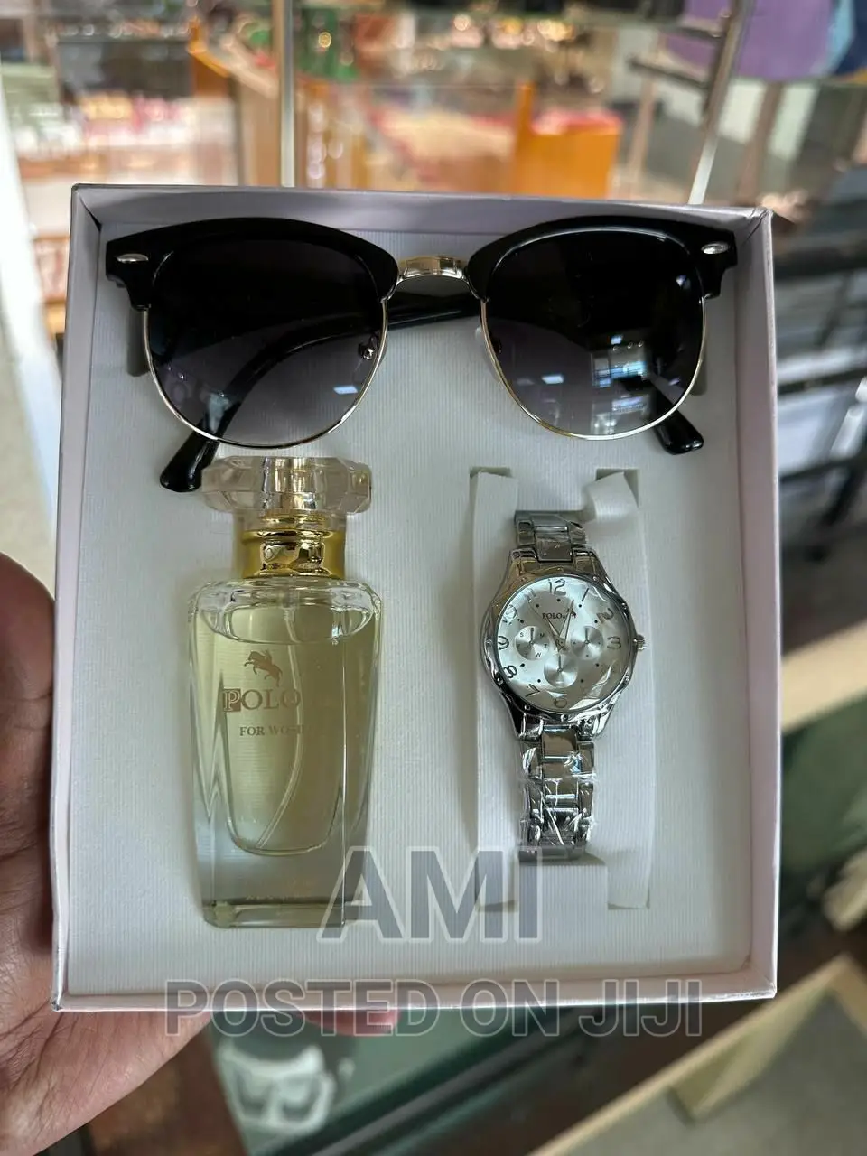POLO AIR Women's Wristwatch Set, Perfume and Sunglass Set