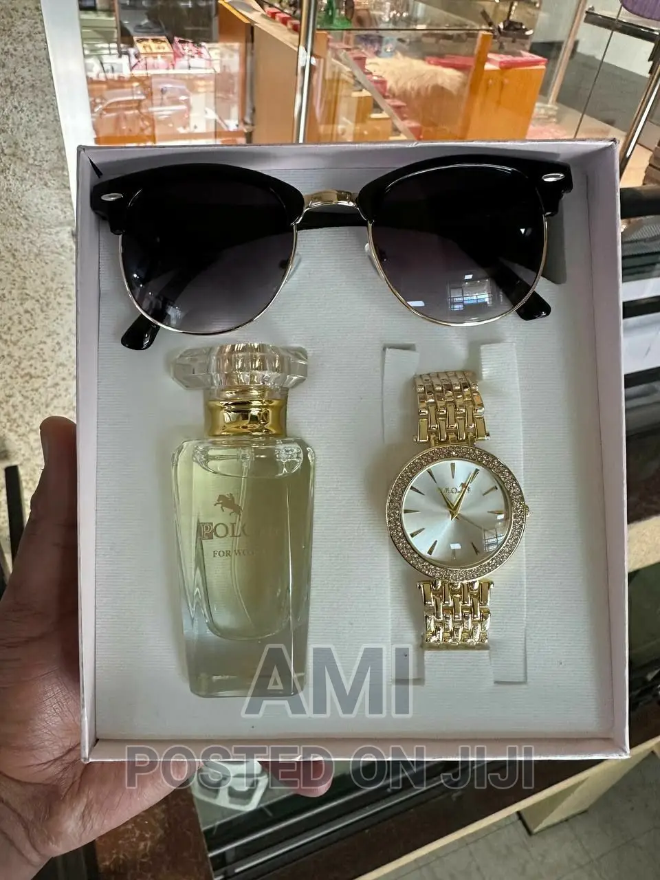 POLO AIR Women's Wristwatch Set, Perfume and Sunglass Set