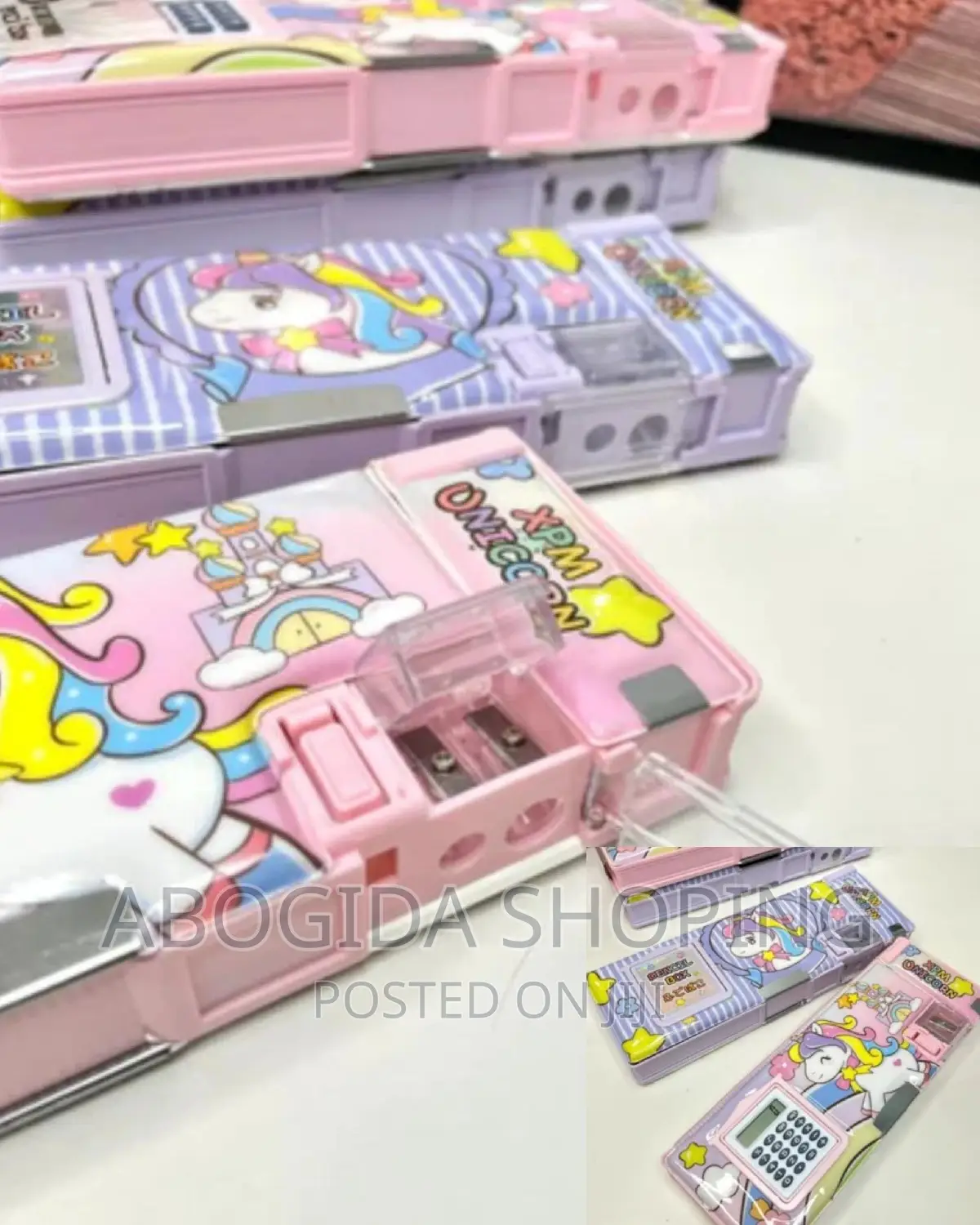 Fancy Pencil Box With Calculator for Kids School