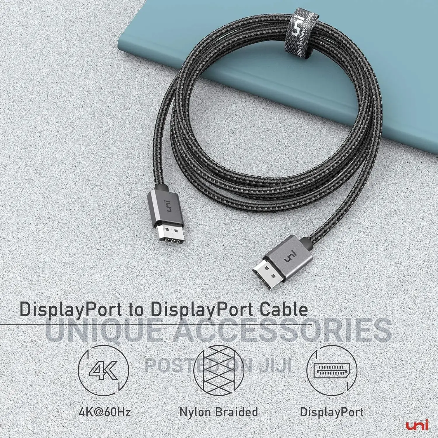 Uni Display Port (DP) Cable- 3 Meter