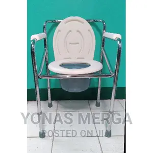 Adjustable Height Foldable Toilet Chair(FREE BUCKET)