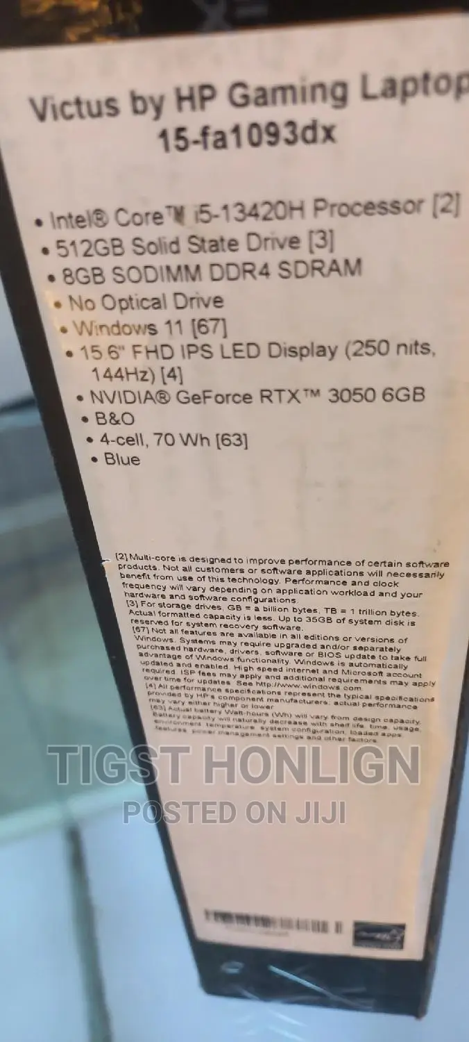 New Laptop HP Victus 16 8GB Intel Core I5 SSD 512GB