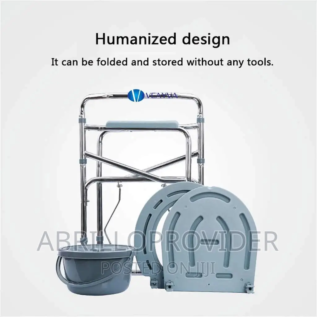 Commode Chair Cum Stool for Adults,