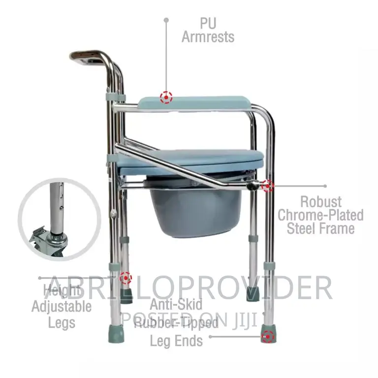 Careline Foldable Commode Chair CLASSIC