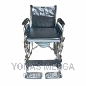 Commode Seat With Center Cut Commode Cushion Cover on Top