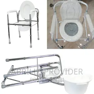 Photo - Folding Commode Toilet Chair / Commode Chair