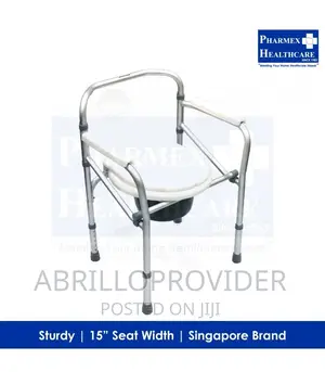 Steel Commode Chair Height Adjustable