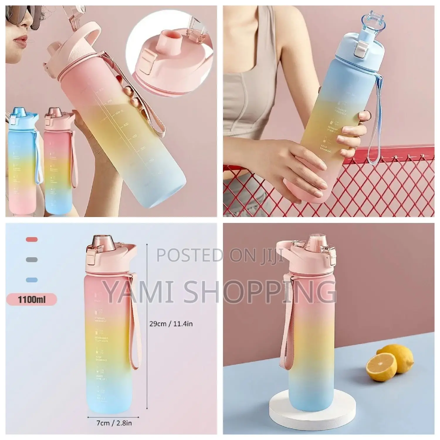  1.1L Portable Leak Proof Water Bottle