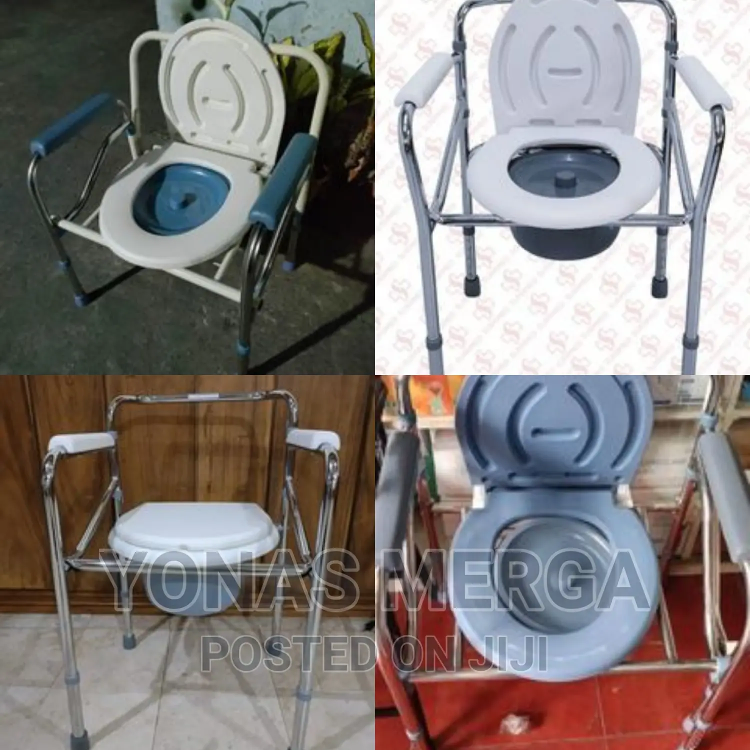 Commode Chair With Pan Can Accommodate Up to 100kgs