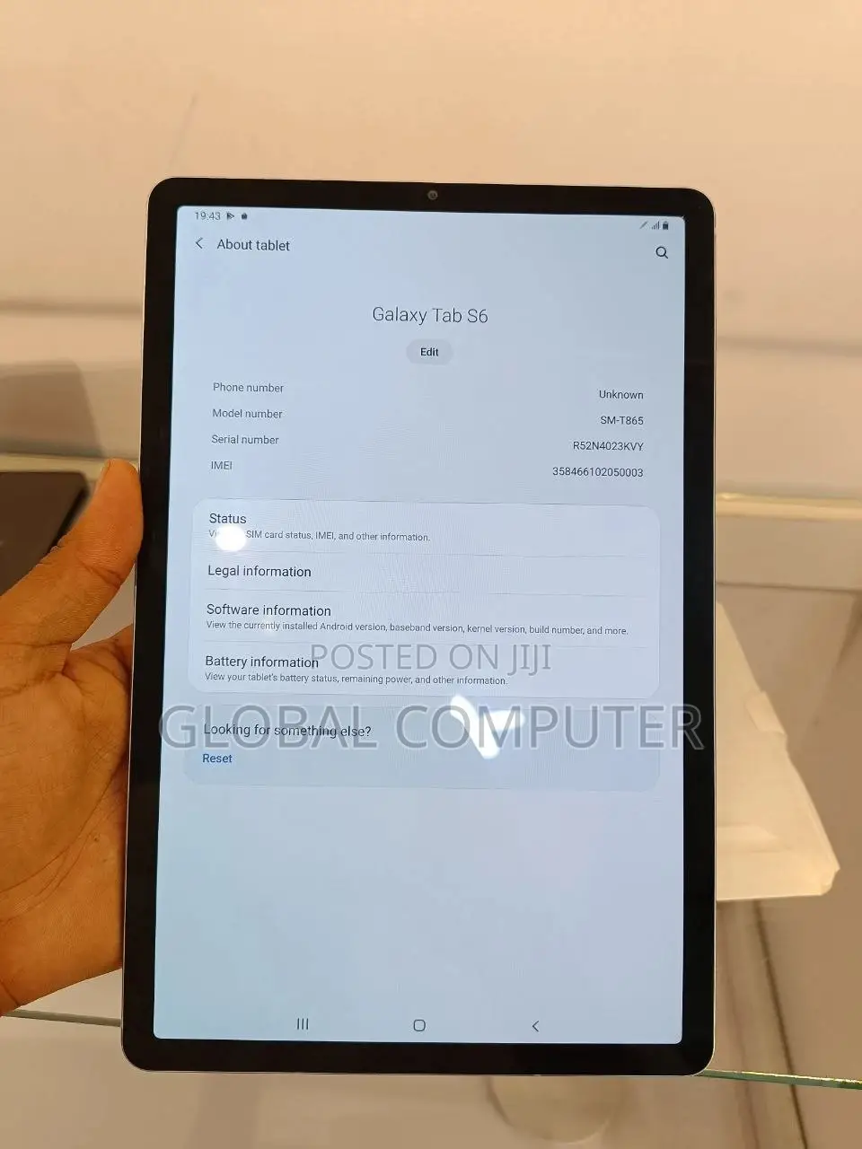 New Samsung Galaxy Tab S6 128 GB Silver