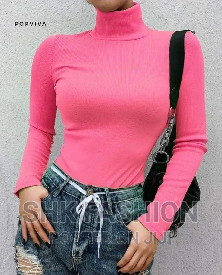Turtleneck Pull Sweater Tee