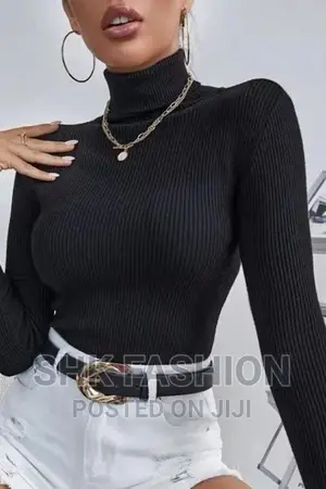 Turtleneck Pull Sweater Tee