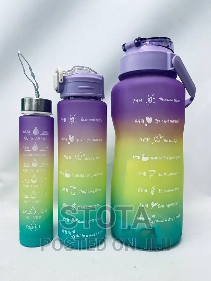 Motivational Water Bottle 3 In 1