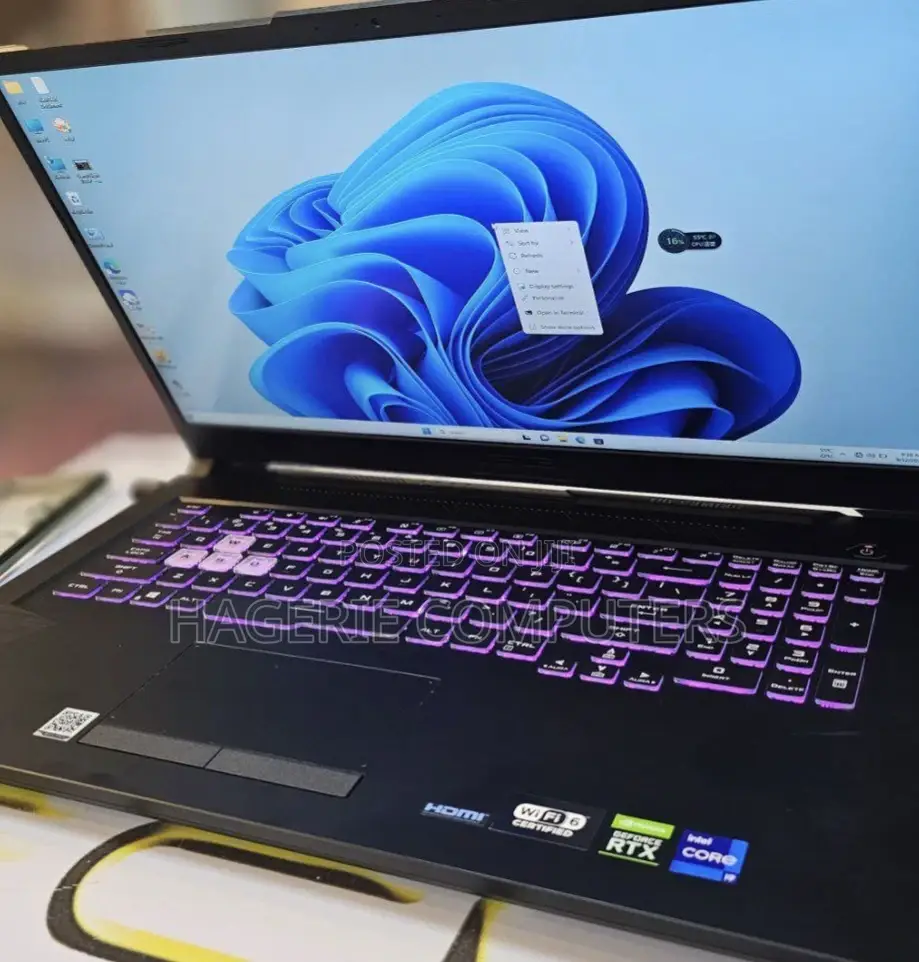 New Laptop Asus TUF Dash F15 32GB Intel Core I9 SSD 1T