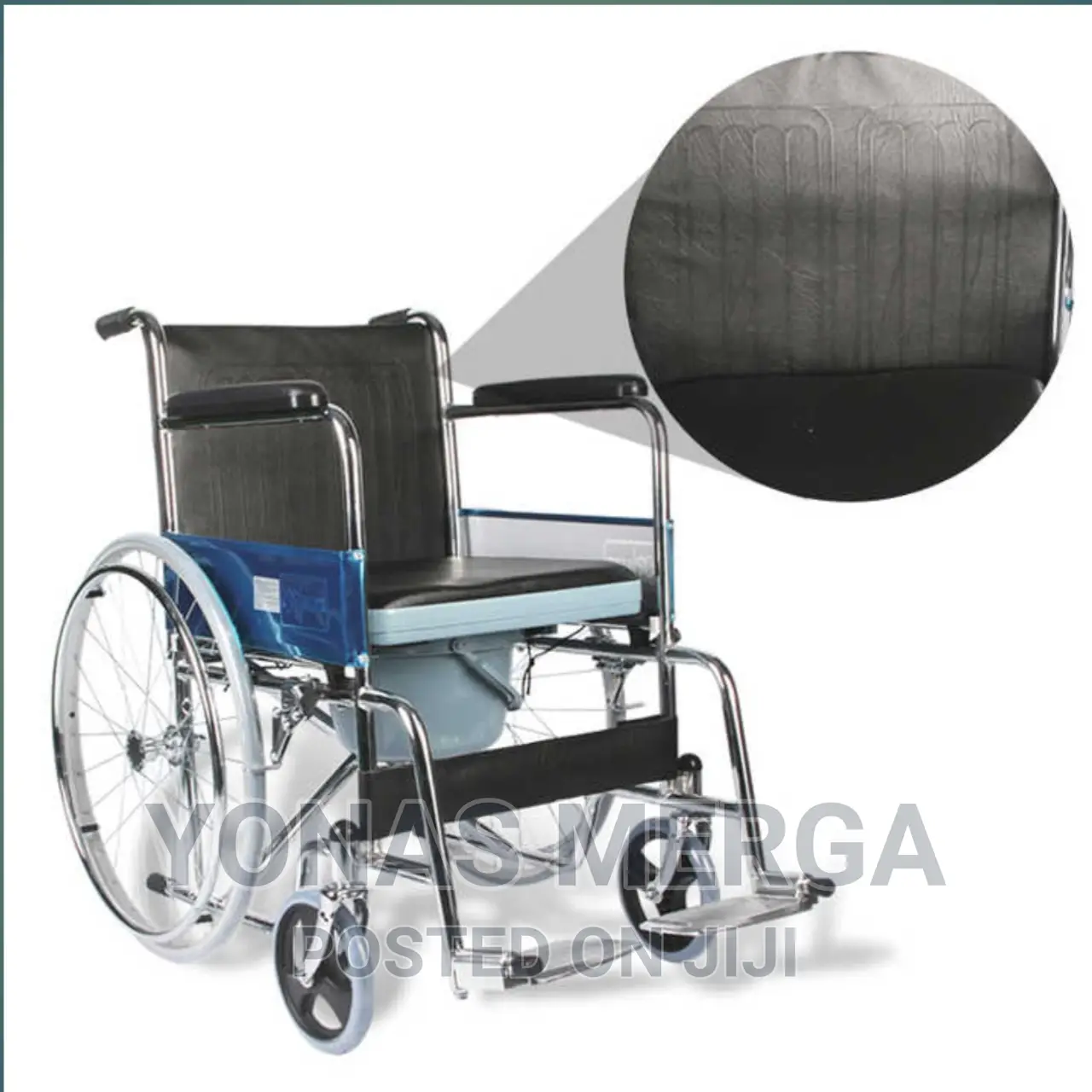 Wheelchair With Center Cut Commode (608) - Smart Care