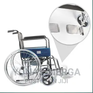 Wheelchair Comes With Plastic Commode, Cushioned Top Cover