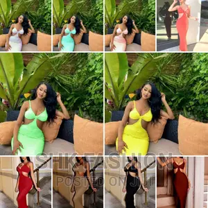 Fashion Bra Strap Open Back Dress