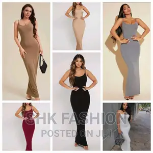 Solid Bodycon Cami Long Dress