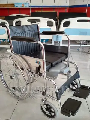 የራሱ የሆነ ፖፖ ያለው ዌ ል ቸ ር ( Wheelchair Commode Potty)