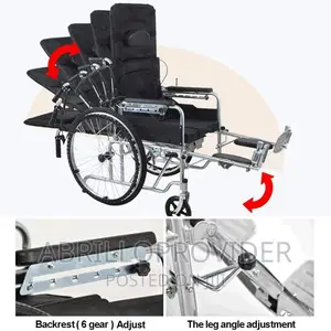 Lightweight Folding Manual Wheelchair With Commode Chair