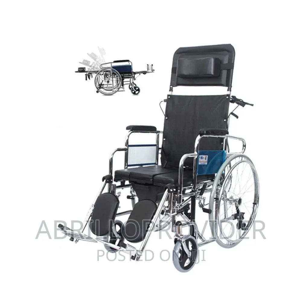 Strecher Almunium Wheelchair With Commode