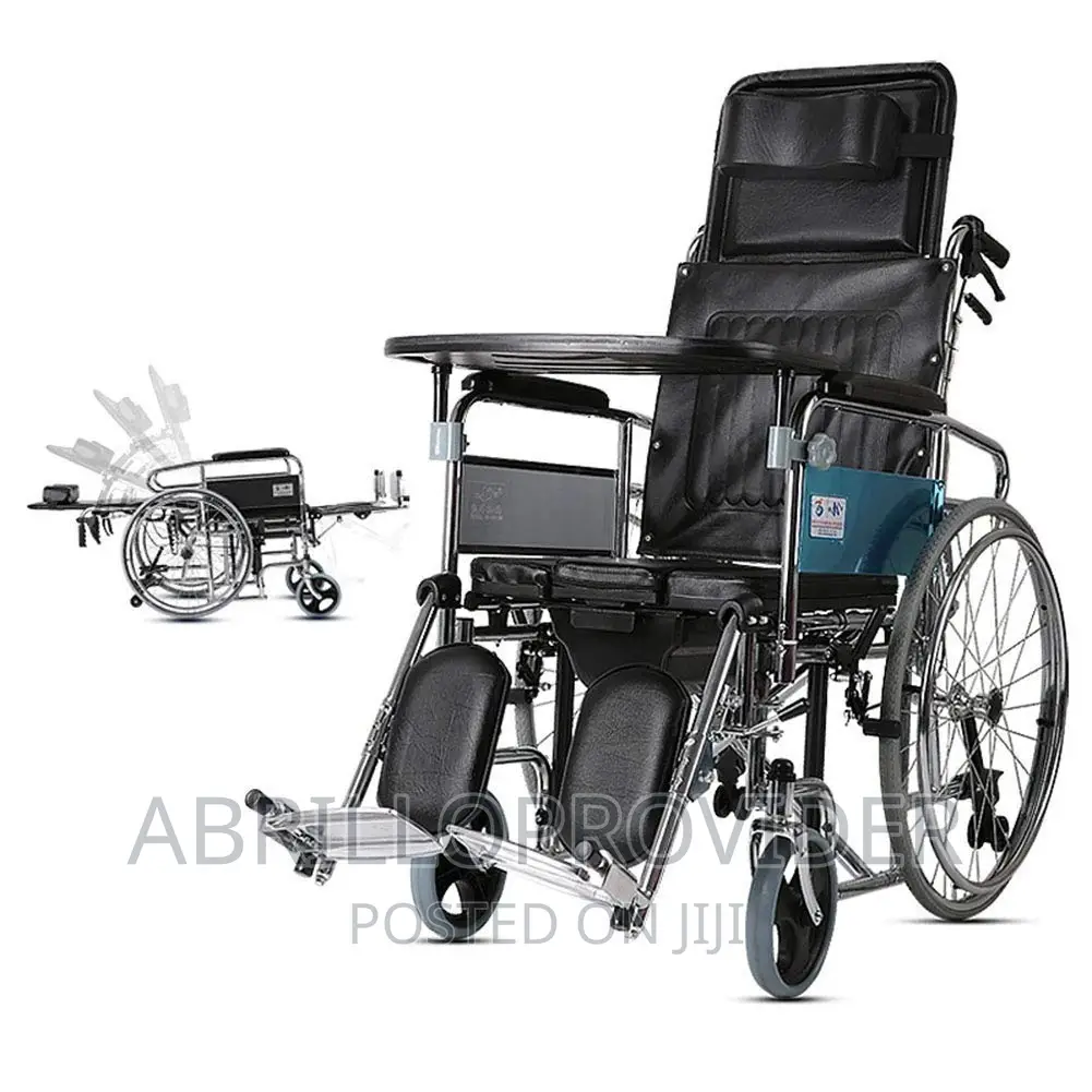 Strecher Almunium Wheelchair With Commode