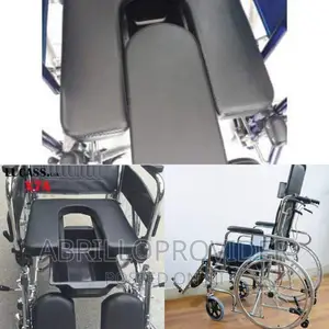 Commode Wheelchair Reclining and Strecher (New Packed)