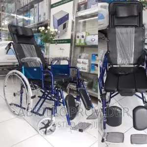 Commode Wheelchair Reclining and Strecher (New Packed)