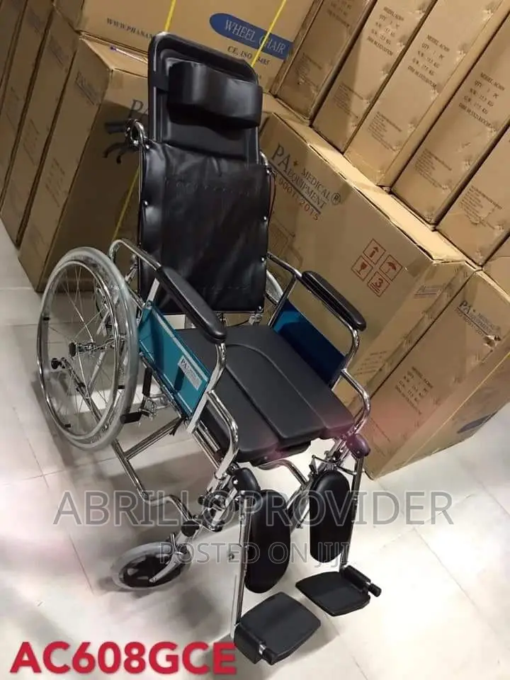 Made in India Commode Wheelchair/Strecher Wheelchair