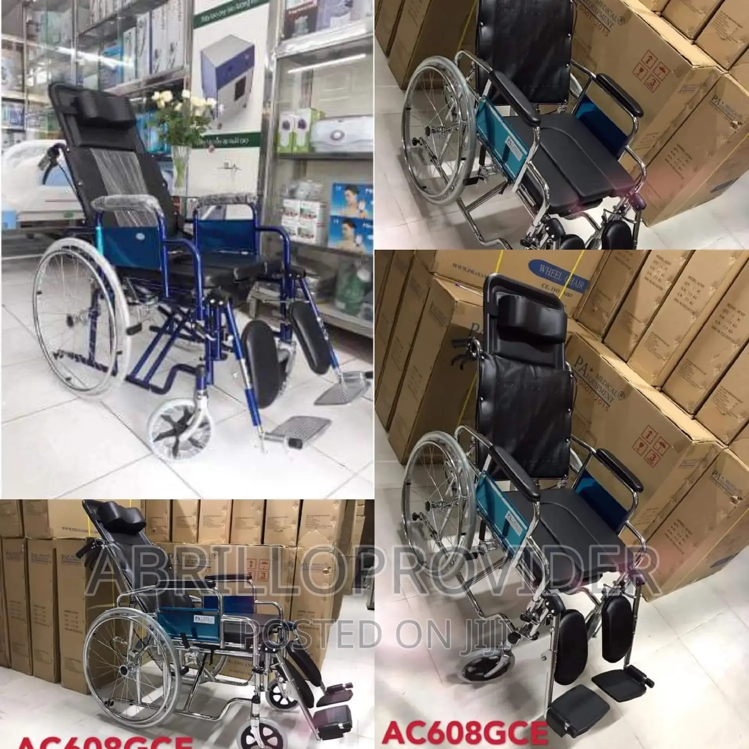 Made in India Commode Wheelchair/Strecher Wheelchair
