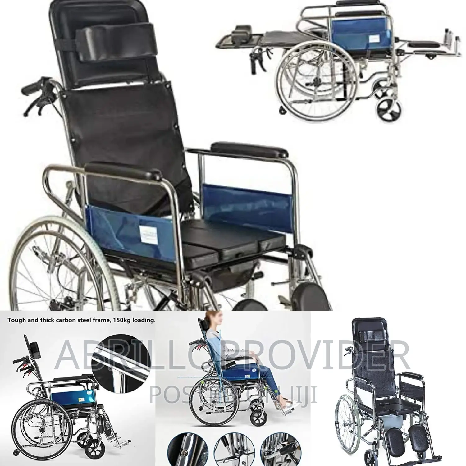 Nsl609gc Almunium Commode Wheelchair