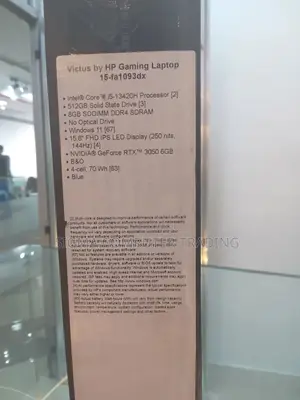 Photo - New Laptop HP Victus 16 8GB Intel Core I5 SSD 512GB