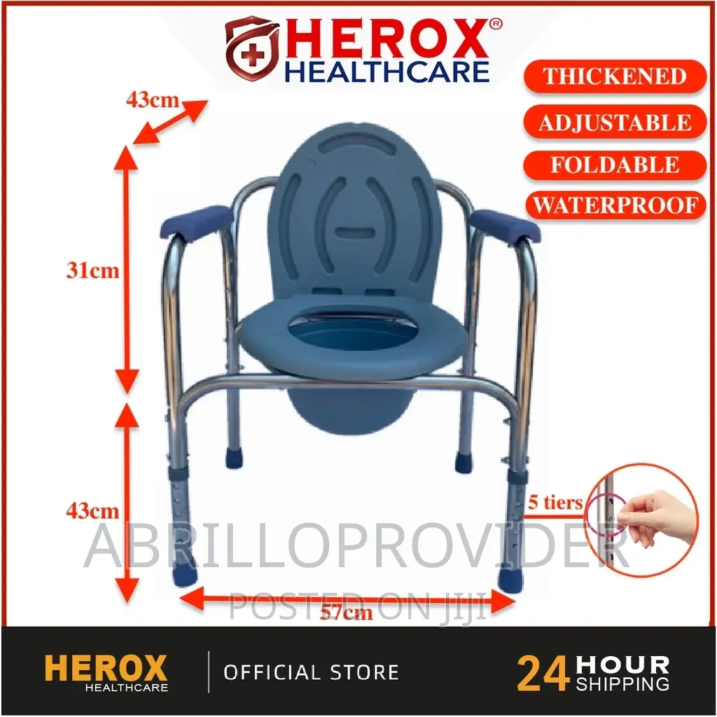 Lightweight Stainless Steel Commode Chair