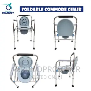 Photo - Adjustable Foldable Commode Chair With Bucket