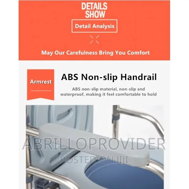 Adjustable Foldable Commode Chair(New in Packed)