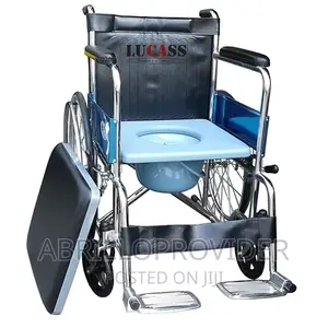 Photo - Commode Wheelchair ፖፖ ያለው ከ ጠንካራ አልሙነይም የተሰራ