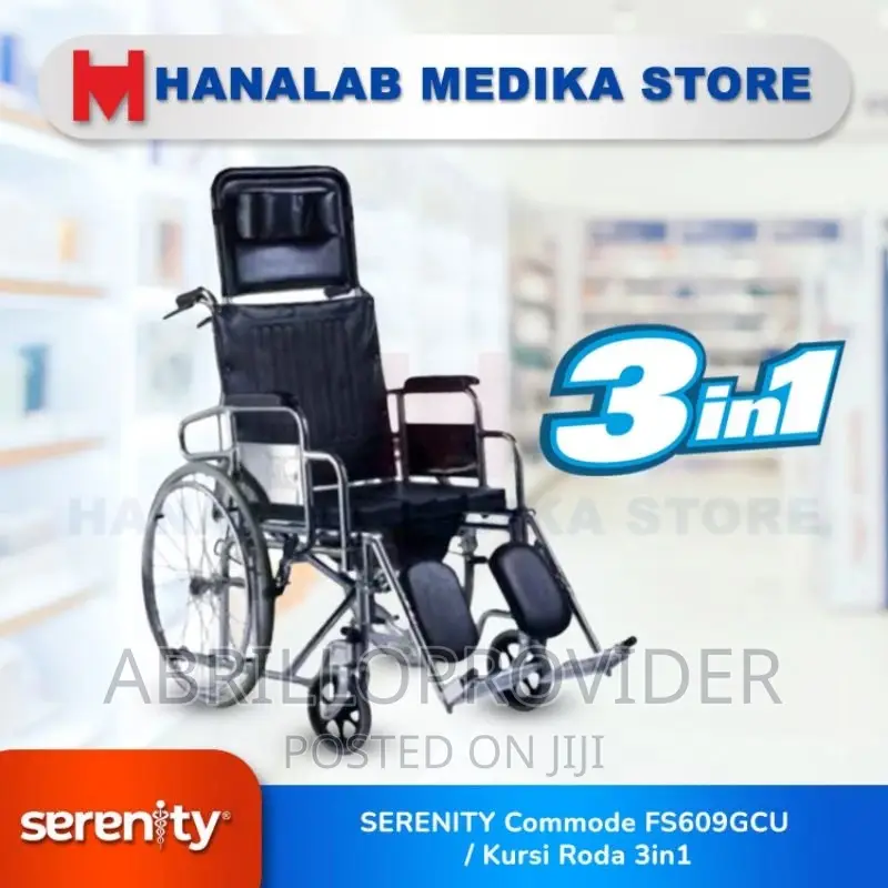 3 in 1 Multifunctional Wheelchair Commode NLS