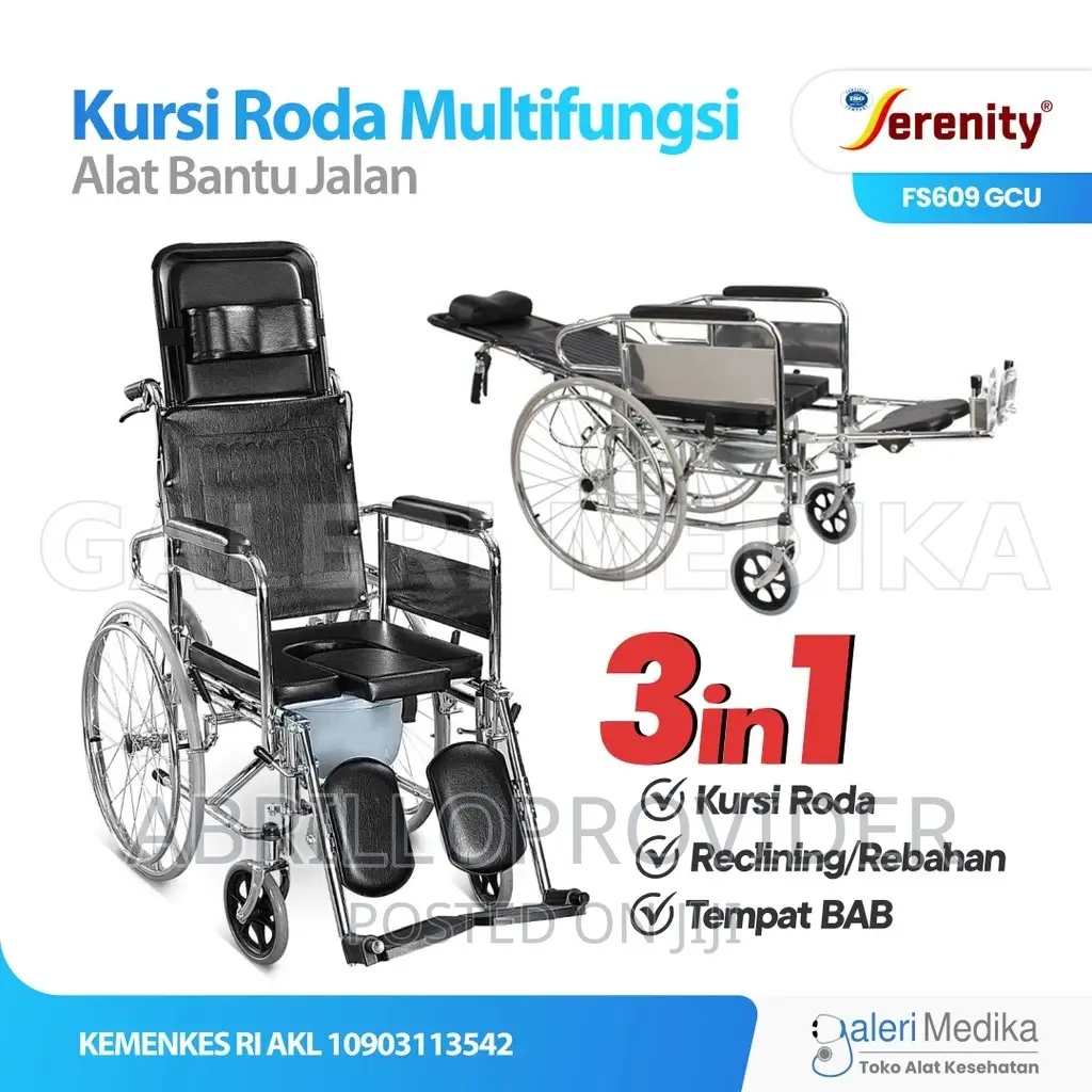 3 in 1 Multifunctional Wheelchair Commode NLS
