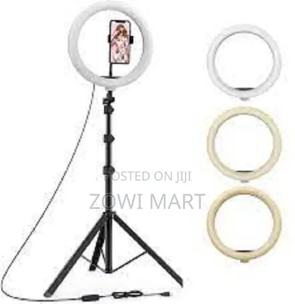 10" Inch (26 Cm) LED Ring Fill Light For Camera/Phone Tripod