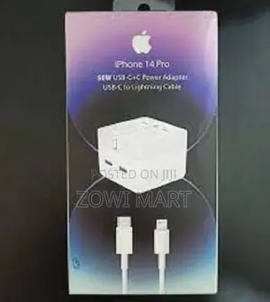 Photo - iPhone 14 Pro 50W USB-C+C Power Adapter With USB-C to Cable