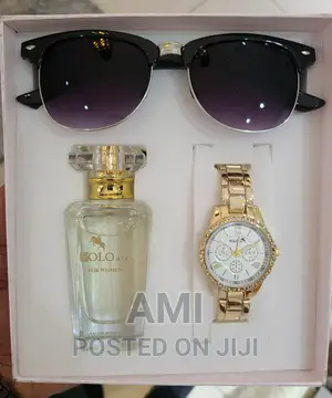ልዩ የስጦታ ሳጥን! POLO AIR Women's Wristwatch ,Perfume, Sunglass