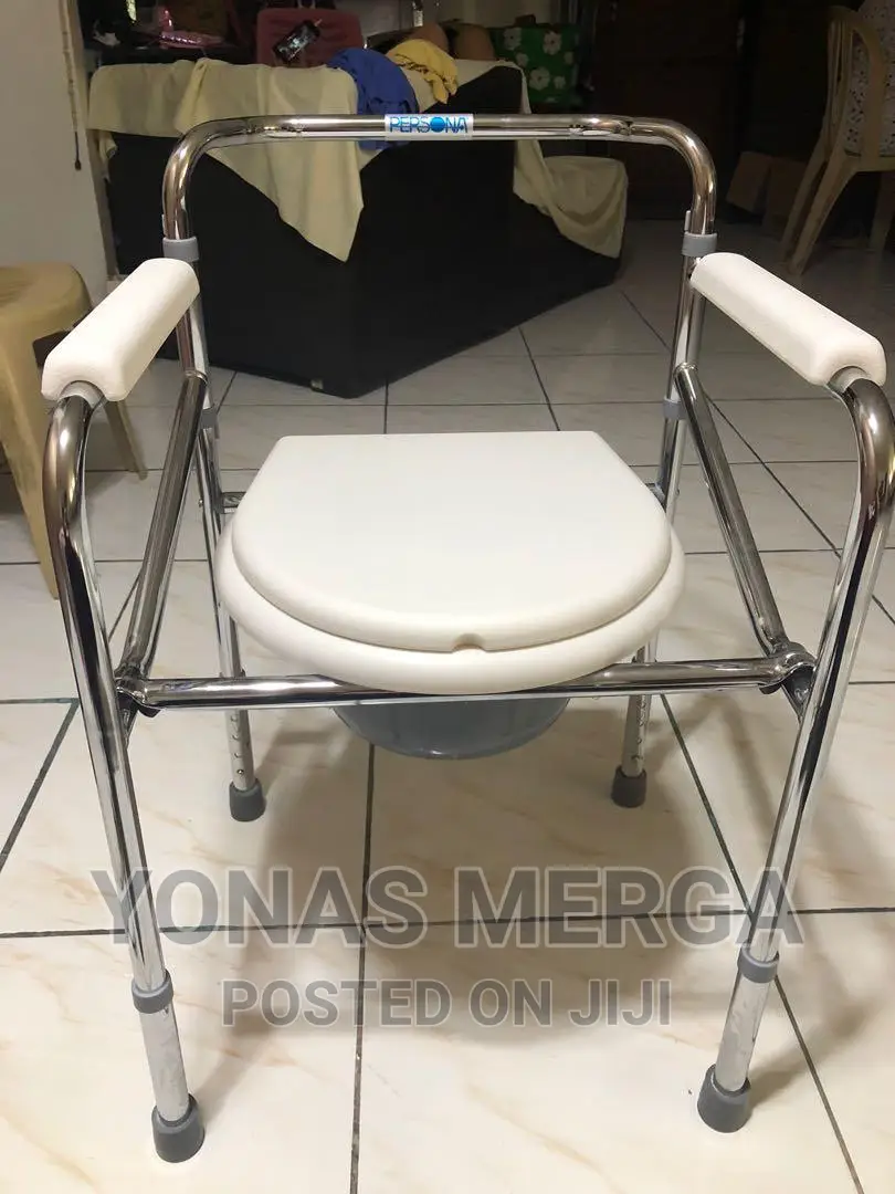 Adjustable Commode Shower Chair With Anti Skid Toilet Seat
