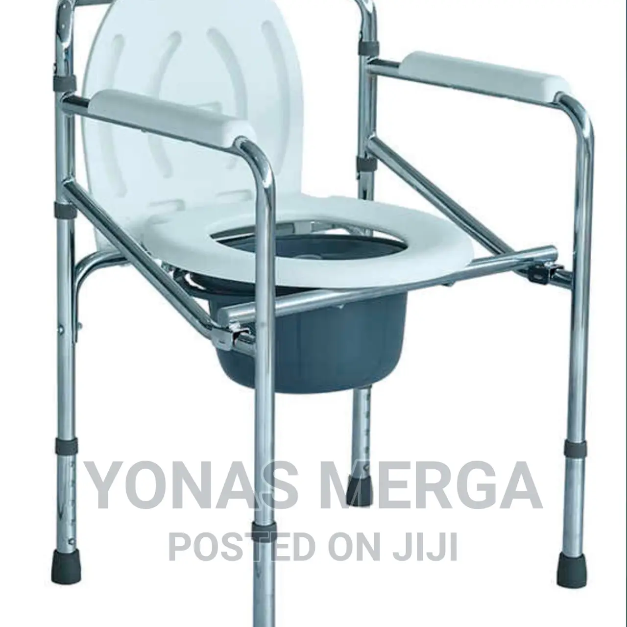 Adjustable Height Commode Chair:Foldable,Size:Pediatric