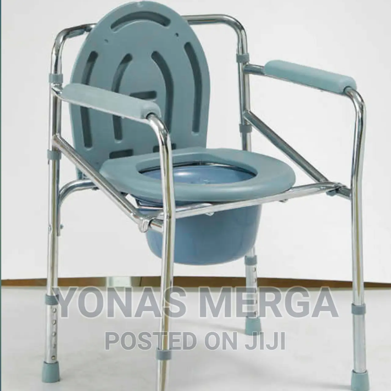 Adjustable Height Commode Chair:Foldable,Size:Pediatric