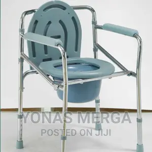 Adjustable Height Commode Chair:Foldable,Size:Pediatric