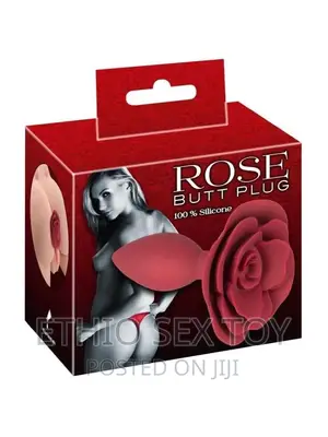 Photo - Rose Vibrating Butt Plug