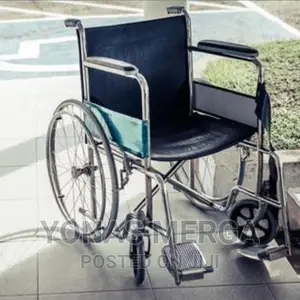 Photo - Foldable Patient Carry Wheelchair for Hospitals