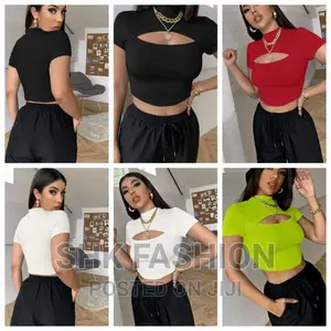 Cut Out Detail Crop Tee