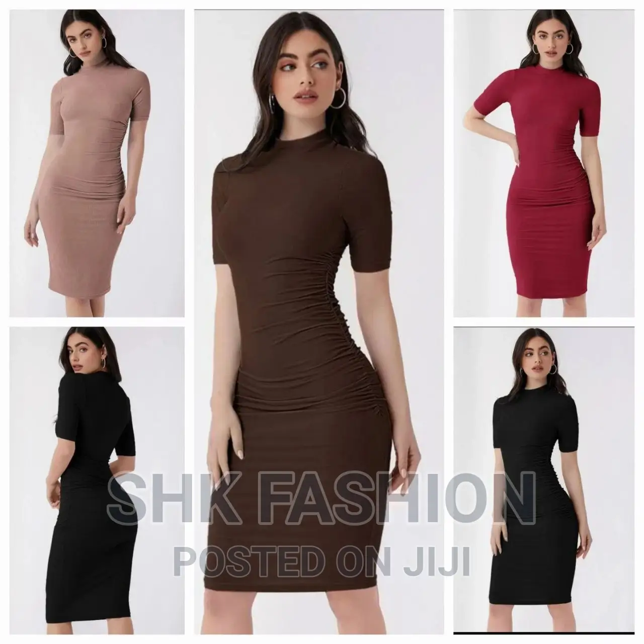 Unity Mock Neck Bodycon Dress